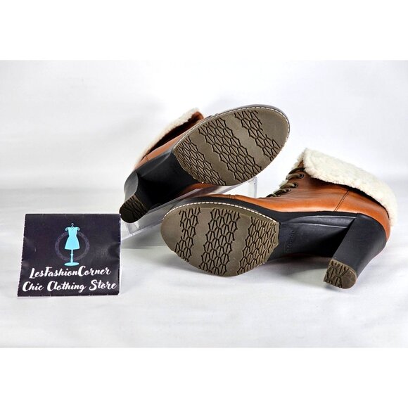 Kelsi Dagger Women's Tan Leather Ricci High Heel Boots Luggage Size 8.5 341 - Picture 6 of 16